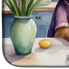 Load image into Gallery viewer, Decorating Easter Otterhound Dish Drying Mat