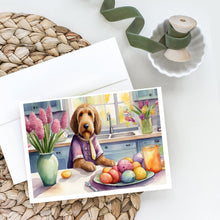Load image into Gallery viewer, Decorating Easter Otterhound Greeting Cards - Blank Note Cards – 8-Pack of Artist-Designed Cards with Envelopes