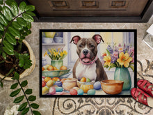 Load image into Gallery viewer, Decorating Easter Pit Bull Terrier Doormat - 18X27 Indoor / Outdoor Rug | Made in USA