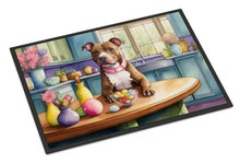 Load image into Gallery viewer, Decorating Easter Pit Bull Terrier Doormat-24x36 Indoor / Outdoor Rug | Made in USA