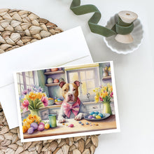 Load image into Gallery viewer, Decorating Easter Pit Bull Terrier Greeting Cards - Blank Note Cards – 8-Pack of Artist-Designed Cards with Envelopes