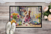 Load image into Gallery viewer, Decorating Easter Pit Bull Terrier Doormat-24x36 Indoor / Outdoor Rug | Made in USA