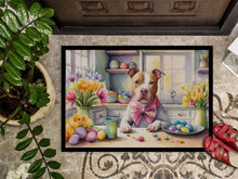 Load image into Gallery viewer, Decorating Easter Pit Bull Terrier Doormat-24x36 Indoor / Outdoor Rug | Made in USA