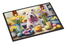 Load image into Gallery viewer, Decorating Easter Pit Bull Terrier Doormat-24x36 Indoor / Outdoor Rug | Made in USA