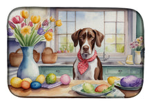 Load image into Gallery viewer, Decorating Easter Pointer Dish Drying Mat