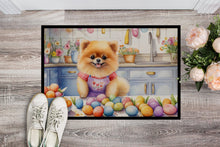 Load image into Gallery viewer, Decorating Easter Pomeranian Doormat - 18X27 Indoor / Outdoor Rug | Made in USA