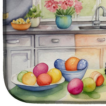Load image into Gallery viewer, Decorating Easter Black Poodle Dish Drying Mat