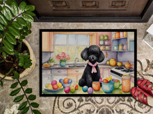 Load image into Gallery viewer, Decorating Easter Black Poodle Doormat - 18X27 Indoor / Outdoor Rug | Made in USA