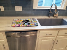 Load image into Gallery viewer, Decorating Easter Black Poodle Dish Drying Mat