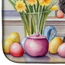 Load image into Gallery viewer, Decorating Easter Black Poodle Dish Drying Mat