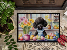 Load image into Gallery viewer, Decorating Easter Black Poodle Doormat - 18X27 Indoor / Outdoor Rug | Made in USA