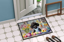 Load image into Gallery viewer, Decorating Easter Black Poodle Doormat - 18X27 Indoor / Outdoor Rug | Made in USA
