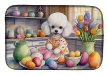Load image into Gallery viewer, Decorating Easter White Poodle Dish Drying Mat