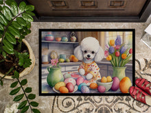 Load image into Gallery viewer, Decorating Easter White Poodle Doormat - 18X27 Indoor / Outdoor Rug | Made in USA