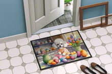 Load image into Gallery viewer, Decorating Easter White Poodle Doormat - 18X27 Indoor / Outdoor Rug | Made in USA