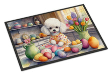 Load image into Gallery viewer, Decorating Easter White Poodle Doormat - 18X27 Indoor / Outdoor Rug | Made in USA