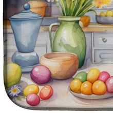 Load image into Gallery viewer, Decorating Easter Poodle Dish Drying Mat
