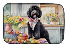 Load image into Gallery viewer, Decorating Easter Portuguese Water Dog Dish Drying Mat