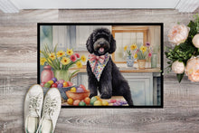 Load image into Gallery viewer, Decorating Easter Portuguese Water Dog Doormat