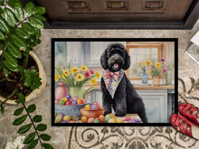 Load image into Gallery viewer, Decorating Easter Portuguese Water Dog Doormat