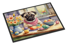 Load image into Gallery viewer, Decorating Easter Pug Doormat - 18X27 Indoor / Outdoor Rug | Made in USA