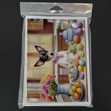 Load image into Gallery viewer, Decorating Easter Rat Terrier Greeting Cards - Blank Note Cards – 8-Pack of Artist-Designed Cards with Envelopes