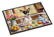 Load image into Gallery viewer, Decorating Easter Rat Terrier Doormat-24x36 Indoor / Outdoor Rug | Made in USA
