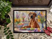 Load image into Gallery viewer, Decorating Easter Rhodesian Ridgeback Doormat-24x36 Indoor / Outdoor Rug | Made in USA