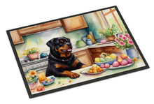 Load image into Gallery viewer, Decorating Easter Rottweiler Doormat-24x36 Indoor / Outdoor Rug | Made in USA