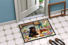 Load image into Gallery viewer, Decorating Easter Rottweiler Doormat
