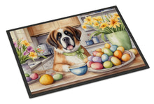 Load image into Gallery viewer, Decorating Easter Saint Bernard Doormat-24x36 Indoor / Outdoor Rug | Made in USA