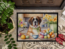 Load image into Gallery viewer, Decorating Easter Saint Bernard Doormat