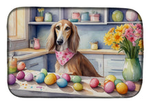Load image into Gallery viewer, Decorating Easter Saluki Dish Drying Mat