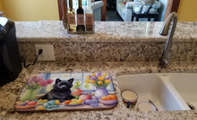 Load image into Gallery viewer, Decorating Easter Schipperke Dish Drying Mat