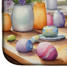 Load image into Gallery viewer, Decorating Easter Schnauzer Dish Drying Mat