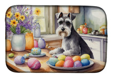 Load image into Gallery viewer, Decorating Easter Schnauzer Dish Drying Mat