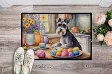 Load image into Gallery viewer, Decorating Easter Schnauzer Doormat - 18X27 Indoor / Outdoor Rug | Made in USA
