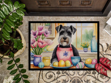Load image into Gallery viewer, Decorating Easter Schnauzer Doormat-24x36 Indoor / Outdoor Rug | Made in USA