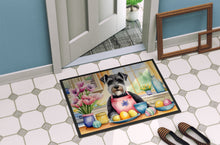 Load image into Gallery viewer, Decorating Easter Schnauzer Doormat - 18X27 Indoor / Outdoor Rug | Made in USA
