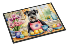 Load image into Gallery viewer, Decorating Easter Schnauzer Doormat - 18X27 Indoor / Outdoor Rug | Made in USA