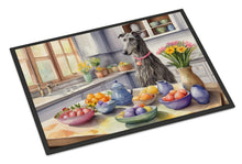 Load image into Gallery viewer, Decorating Easter Scottish Deerhound Doormat