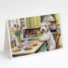 Load image into Gallery viewer, Decorating Easter Sealyham Terrier Greeting Cards - Blank Note Cards – 8-Pack of Artist-Designed Cards with Envelopes