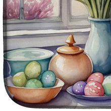 Load image into Gallery viewer, Decorating Easter Sealyham Terrier Dish Drying Mat