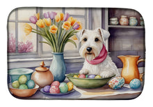 Load image into Gallery viewer, Decorating Easter Sealyham Terrier Dish Drying Mat
