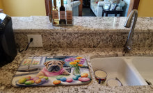Load image into Gallery viewer, Decorating Easter Shar Pei Dish Drying Mat