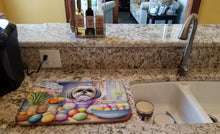 Load image into Gallery viewer, Decorating Easter Shih Tzu Dish Drying Mat