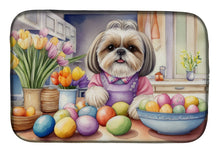 Load image into Gallery viewer, Decorating Easter Shih Tzu Dish Drying Mat