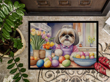 Load image into Gallery viewer, Decorating Easter Shih Tzu Doormat - 18X27 Indoor / Outdoor Rug | Made in USA