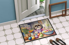 Load image into Gallery viewer, Decorating Easter Shih Tzu Doormat - 18X27 Indoor / Outdoor Rug | Made in USA