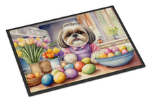 Load image into Gallery viewer, Decorating Easter Shih Tzu Doormat - 18X27 Indoor / Outdoor Rug | Made in USA